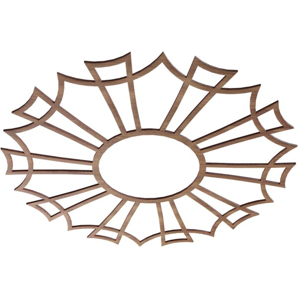 Augustus Wood Fretwork Pierced Ceiling Medallion, Walnut, 30OD X 10 1/2ID X 1/4T